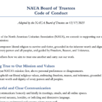 NAUA Board of Trustees Adopts and Affirms Code of Conduct